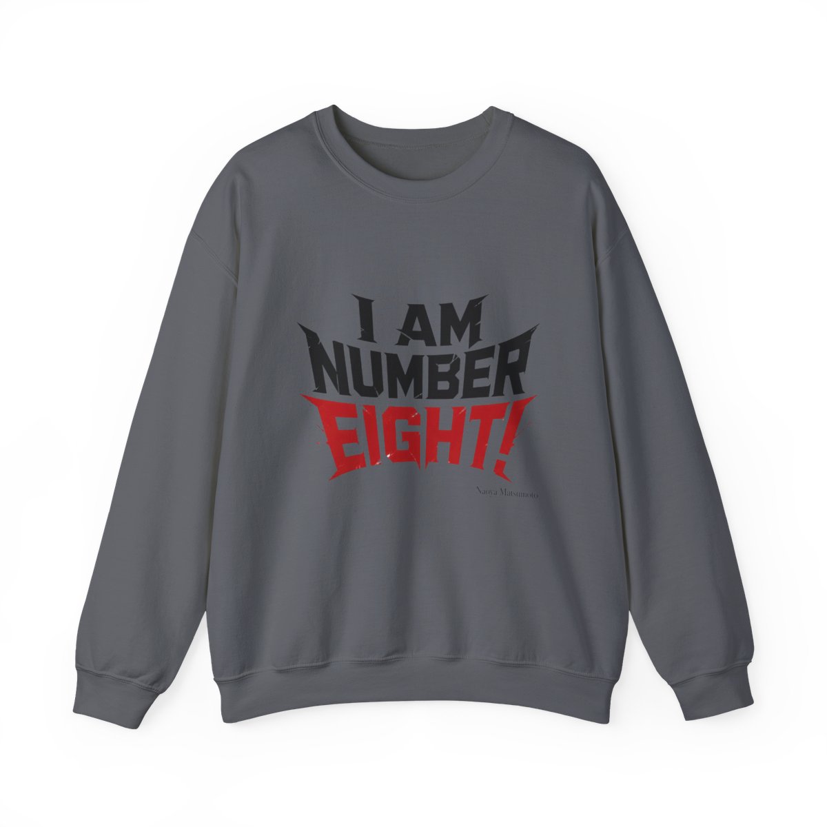 Kaiju No. 8 "I AM NUMBER EIGHT!" Crewneck - alternate angle 2, merchandise