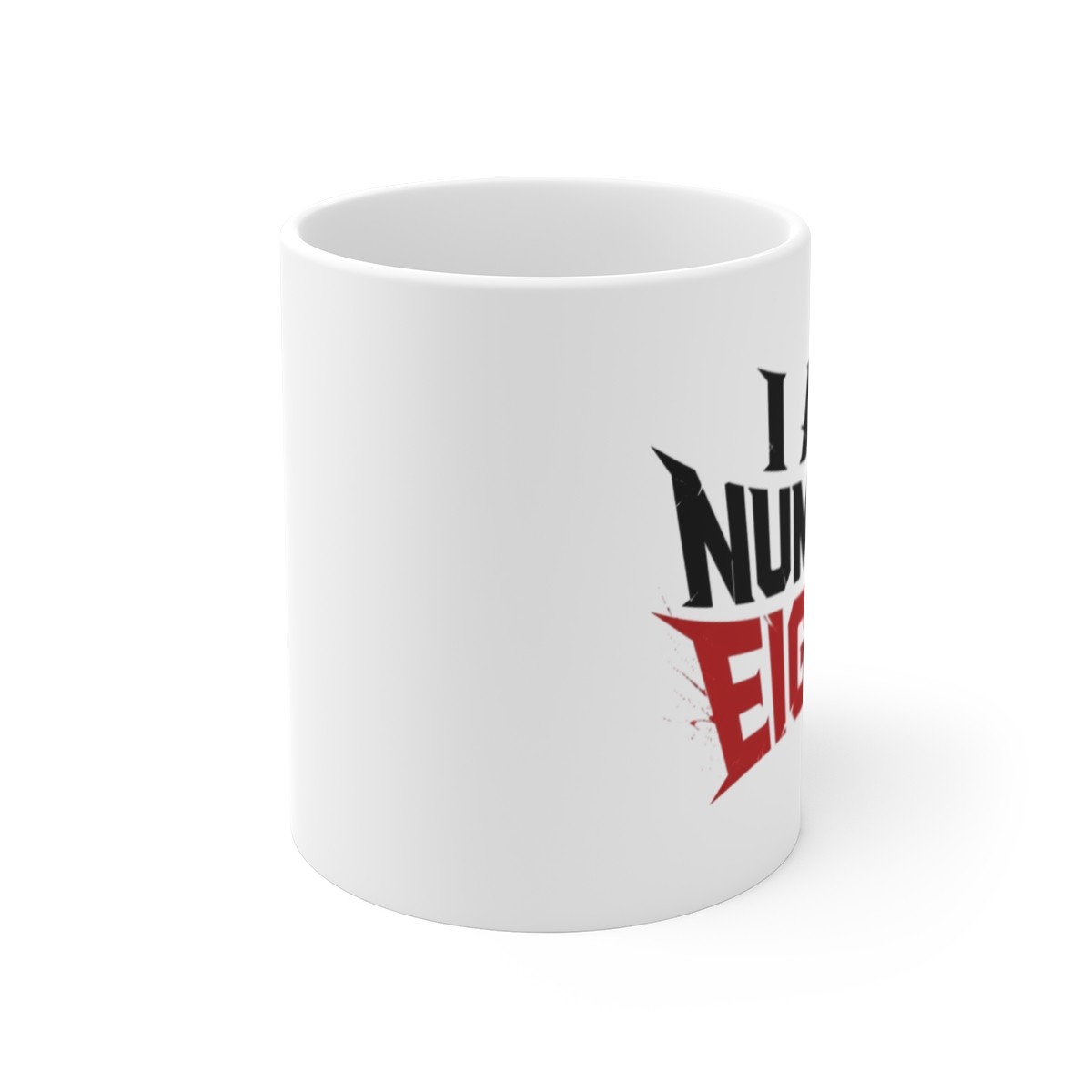 Kaiju No. 8 "I AM NUMBER EIGHT!" White Mug - alternate angle 1, merchandise