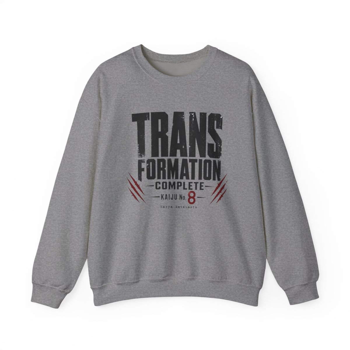 Kaiju No. 8 "TRANSFORMATION COMPLETE" Crewneck - alternate angle 2, merchandise