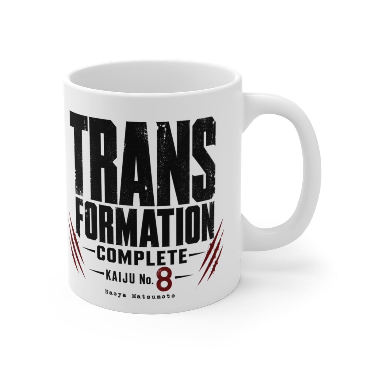 Kaiju No. 8 "TRANSFORMATION COMPLETE" White Mug