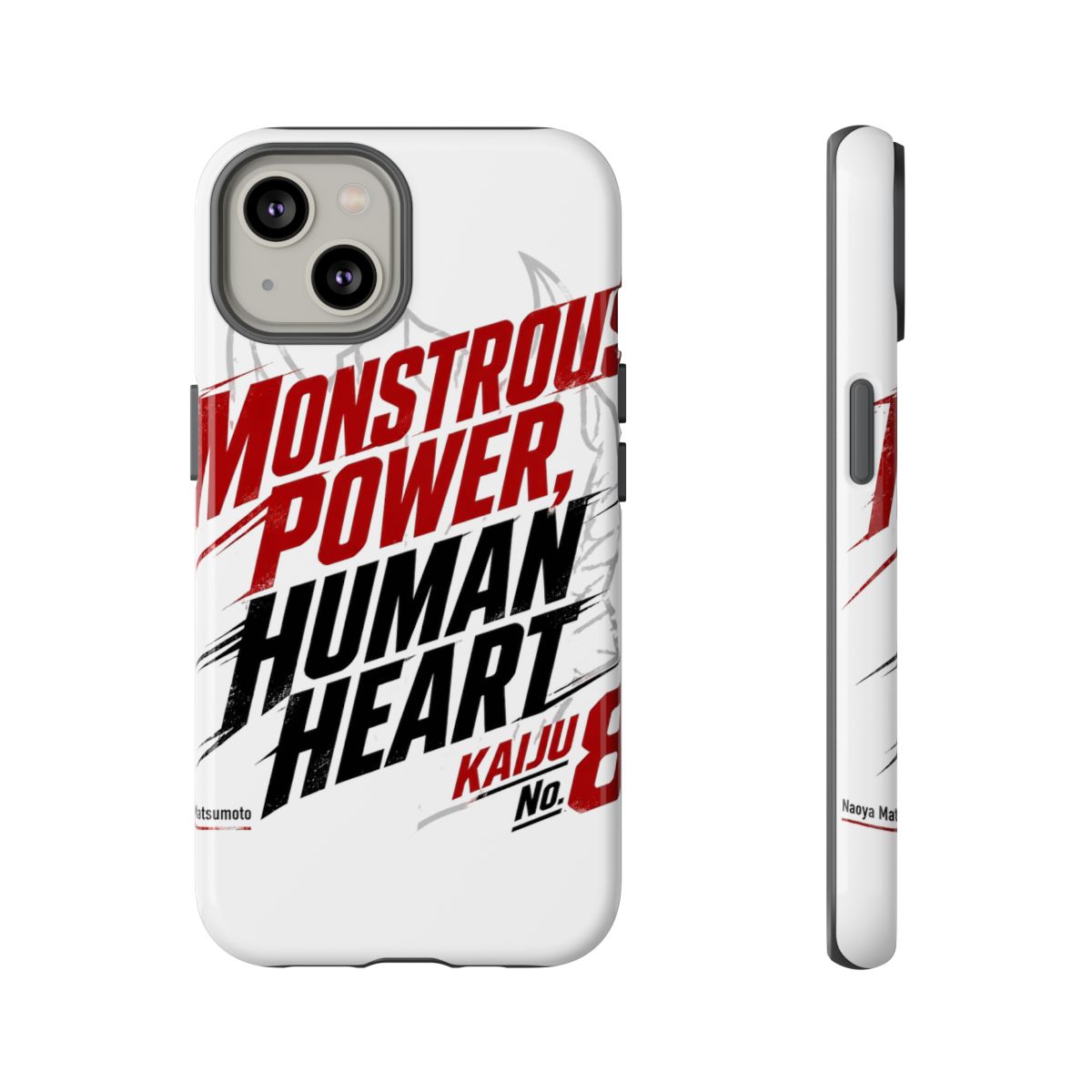 Kaiju No. 8 "MONSTROUS POWER, HUMAN HEART" Phone Case - alternate angle 3, merchandise