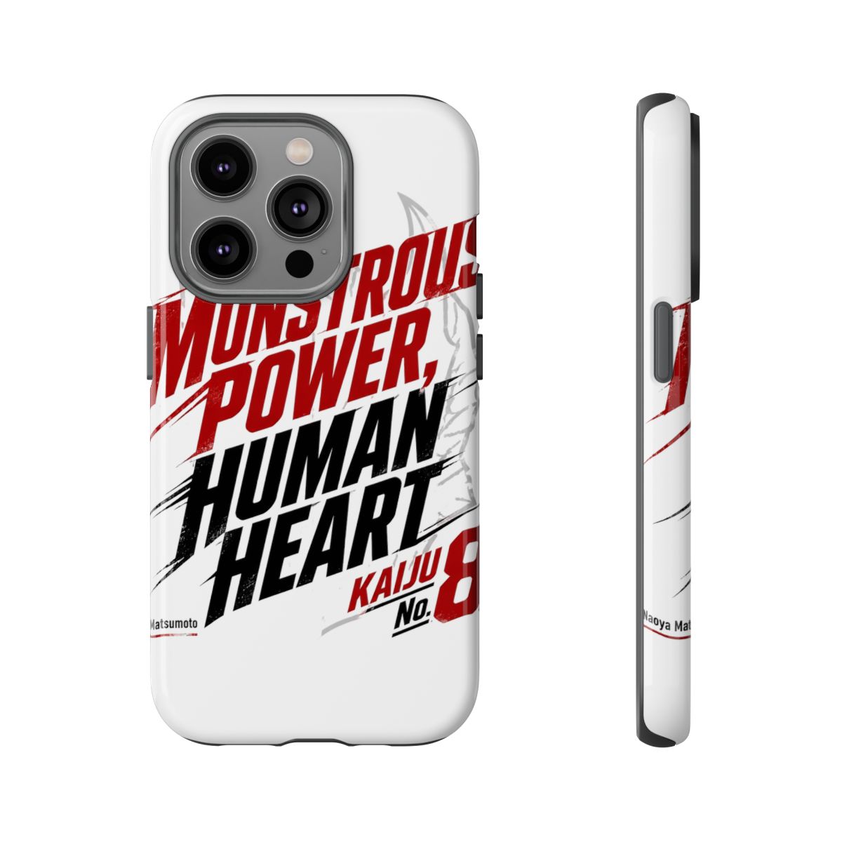 Kaiju No. 8 "MONSTROUS POWER, HUMAN HEART" Phone Case - alternate angle 4, merchandise