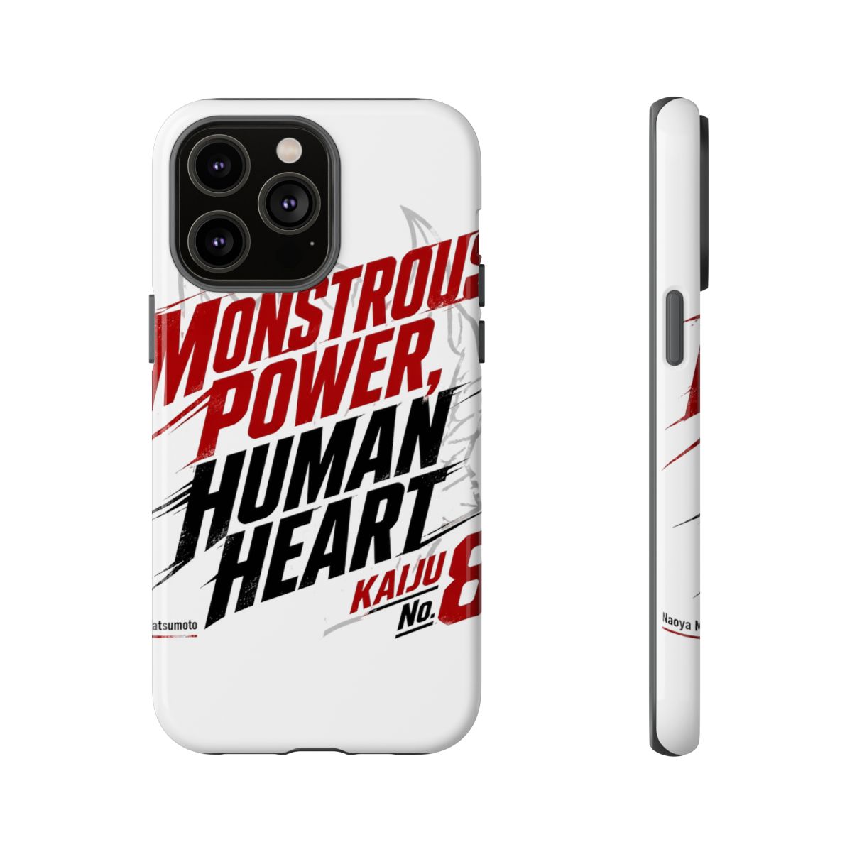Kaiju No. 8 "MONSTROUS POWER, HUMAN HEART" Phone Case - alternate angle 5, merchandise