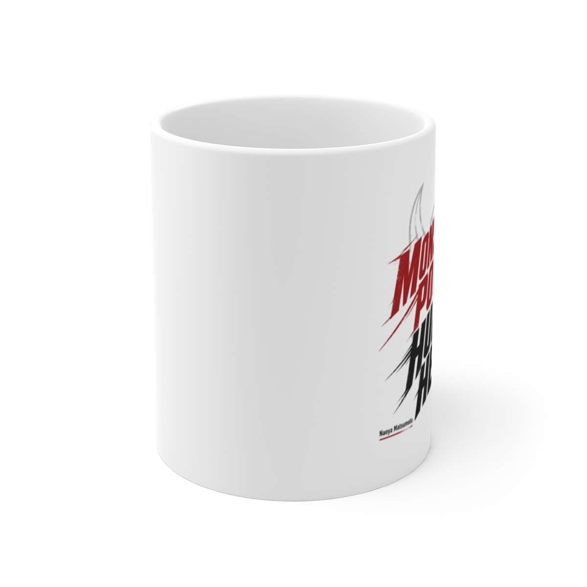 Kaiju No. 8 "MONSTROUS POWER, HUMAN HEART" White Mug - alternate angle 1, merchandise