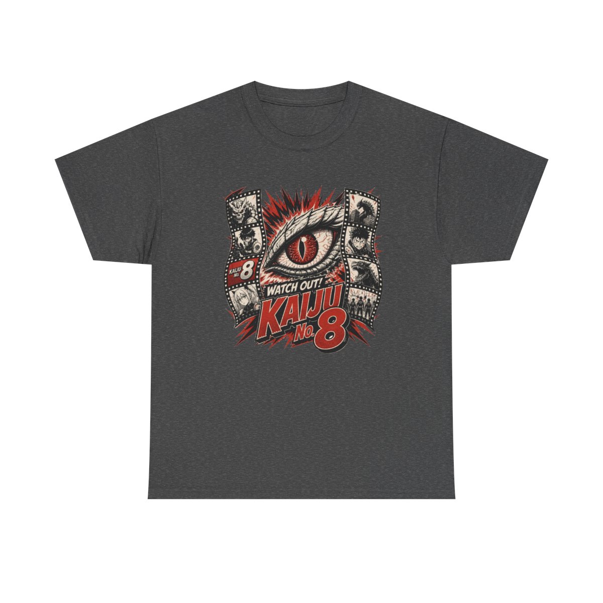 Kaiju No. 8 "Watch Out! Kaiju No. 8" Unisex Tee - alternate angle 3, merchandise