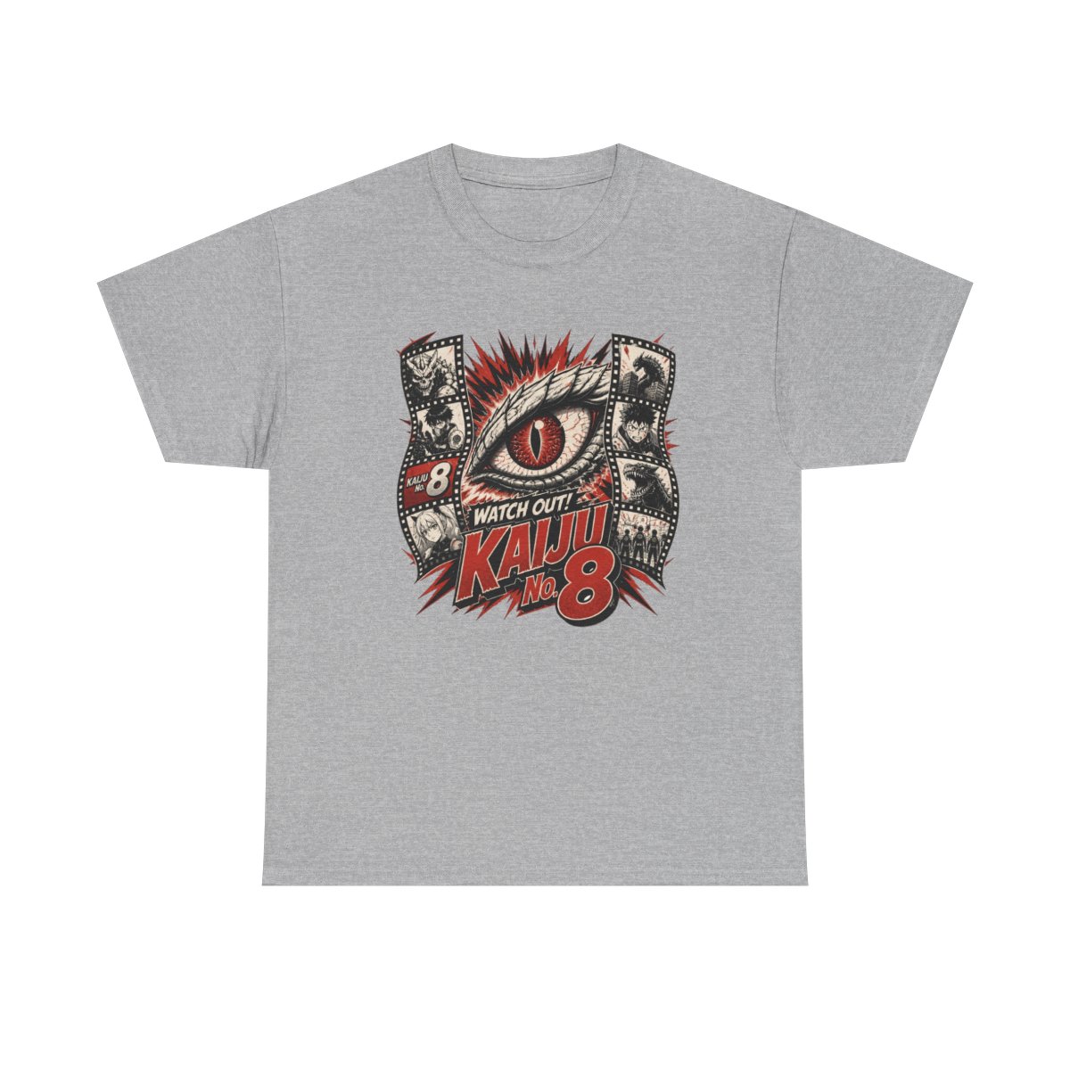 Kaiju No. 8 "Watch Out! Kaiju No. 8" Unisex Tee - alternate angle 2, merchandise