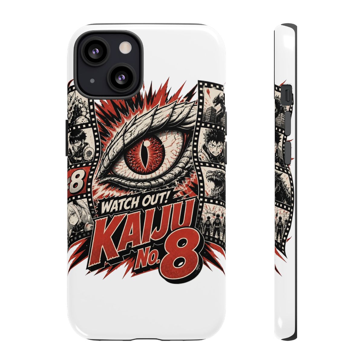 Kaiju No. 8 "Watch Out! Kaiju No. 8" Phone Case - alternate angle 4, merchandise