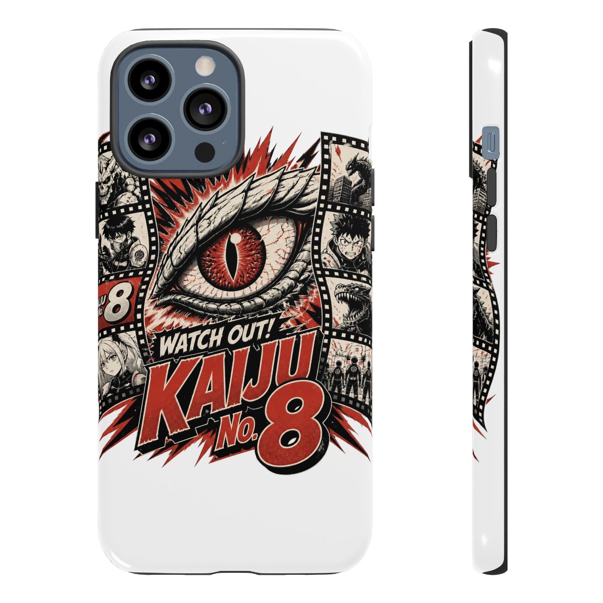 Kaiju No. 8 "Watch Out! Kaiju No. 8" Phone Case - alternate angle 5, merchandise