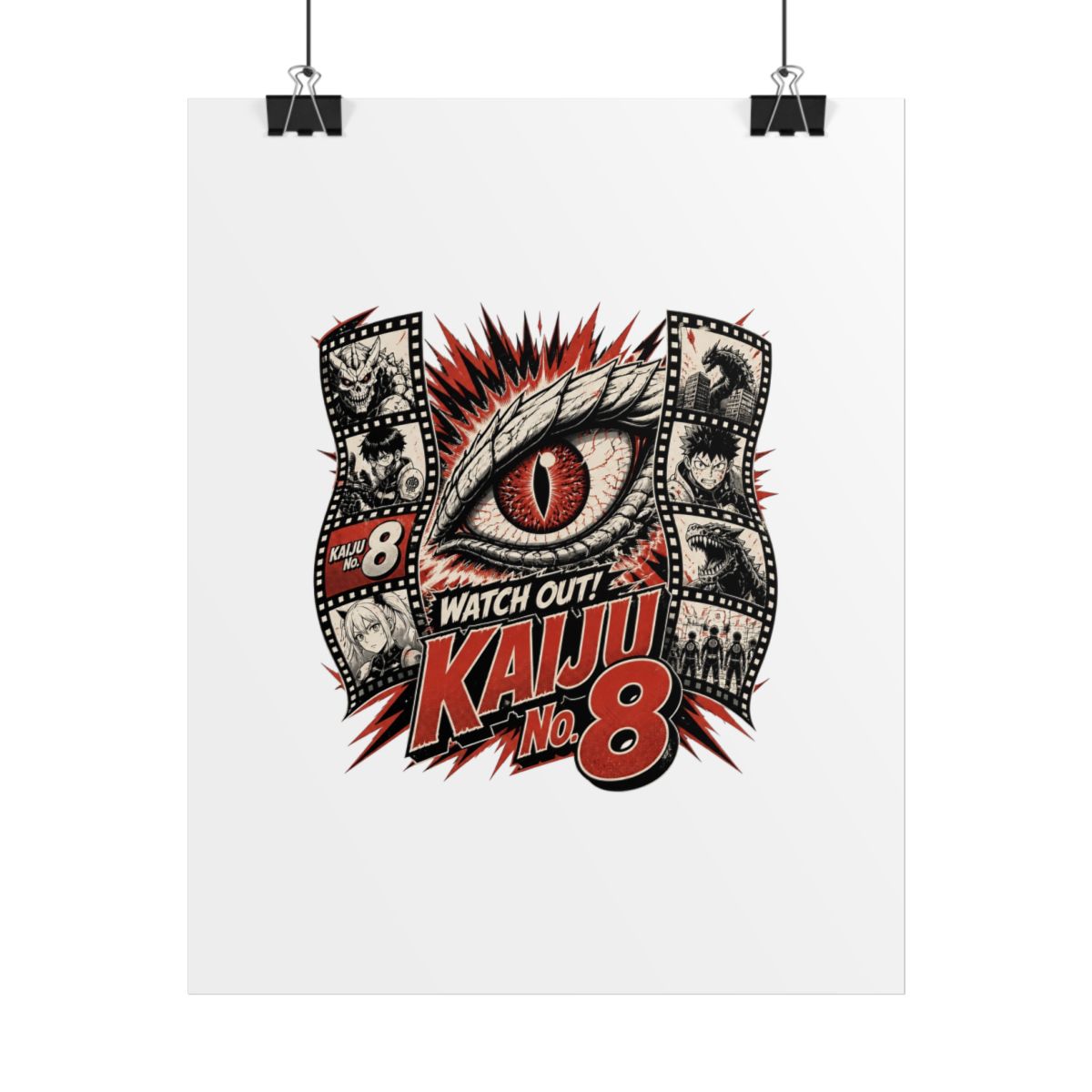 Kaiju No. 8 "Watch Out! Kaiju No. 8" Poster