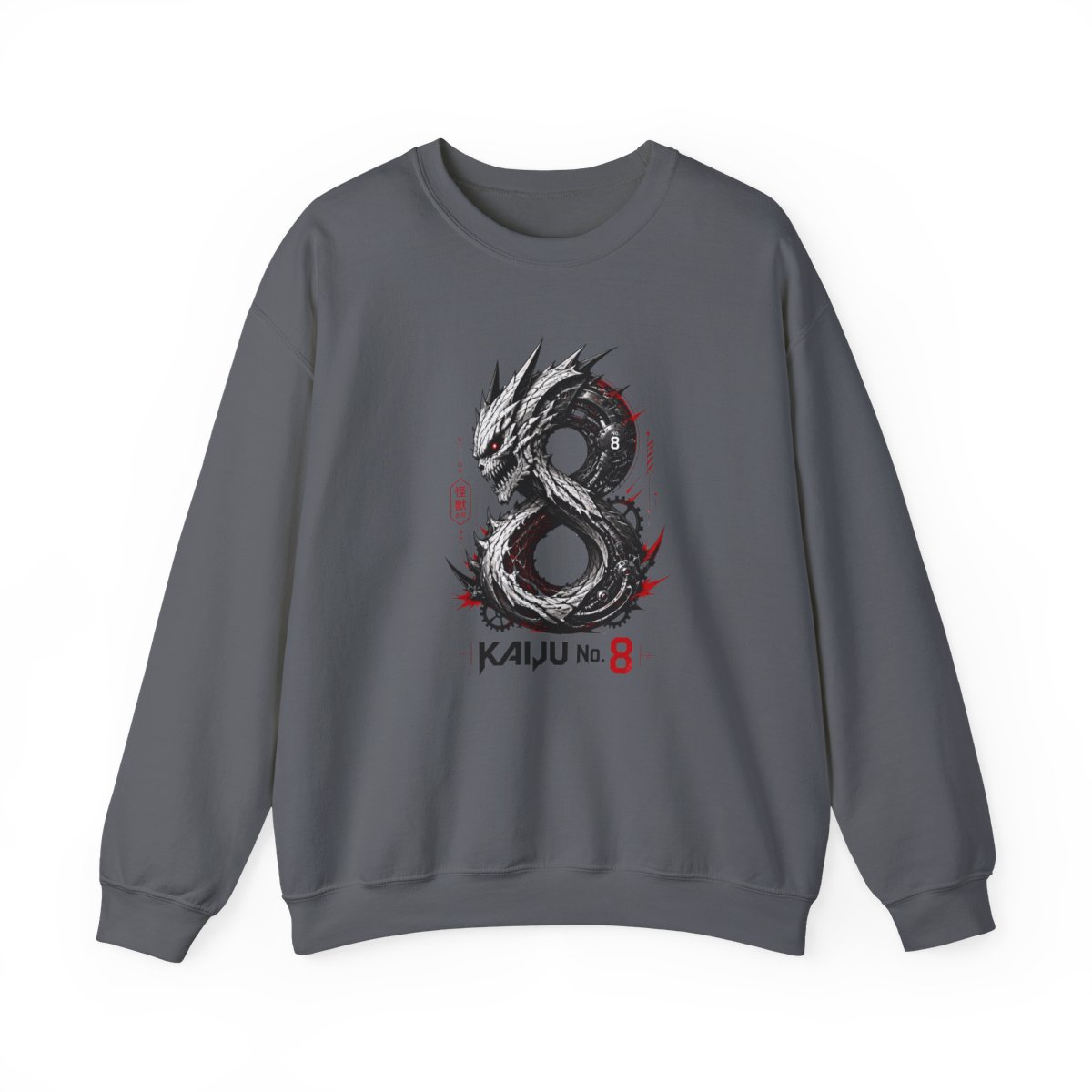 Kaiju No. 8 " merging with Kafka" Crewneck - alternate angle 3, merchandise