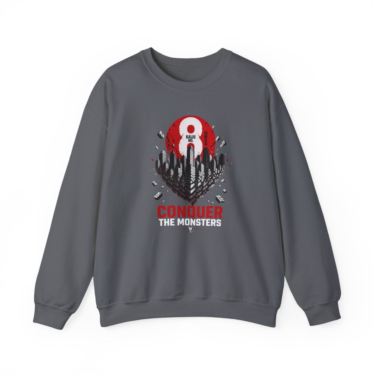 Kaiju No. 8 "CONQUER THE MONSTERS" Crewneck - alternate angle 3, merchandise