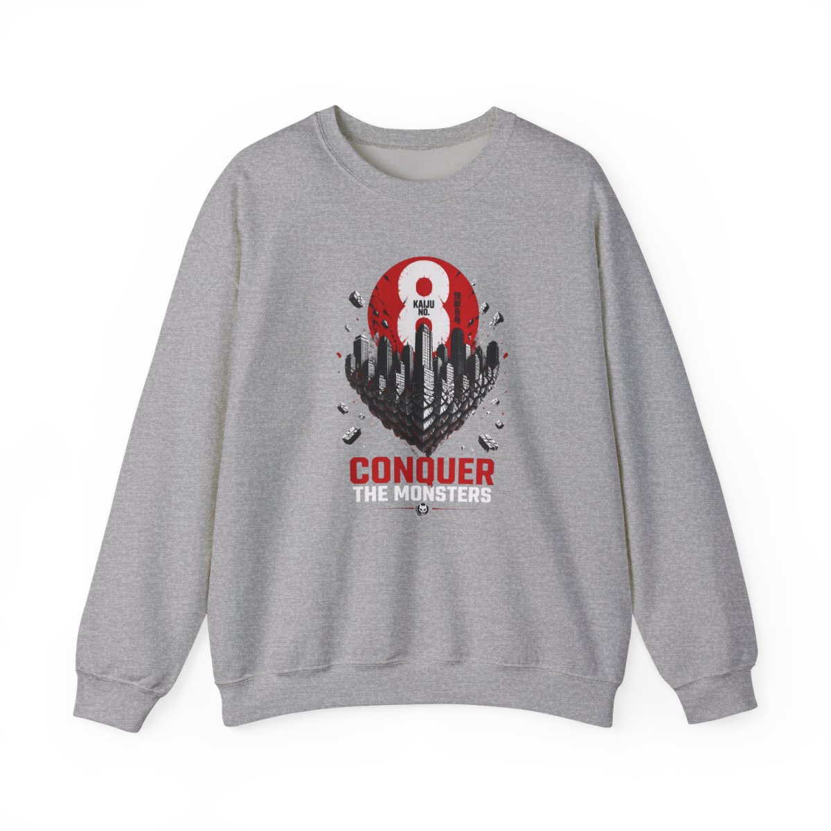 Kaiju No. 8 "CONQUER THE MONSTERS" Crewneck - alternate angle 2, merchandise