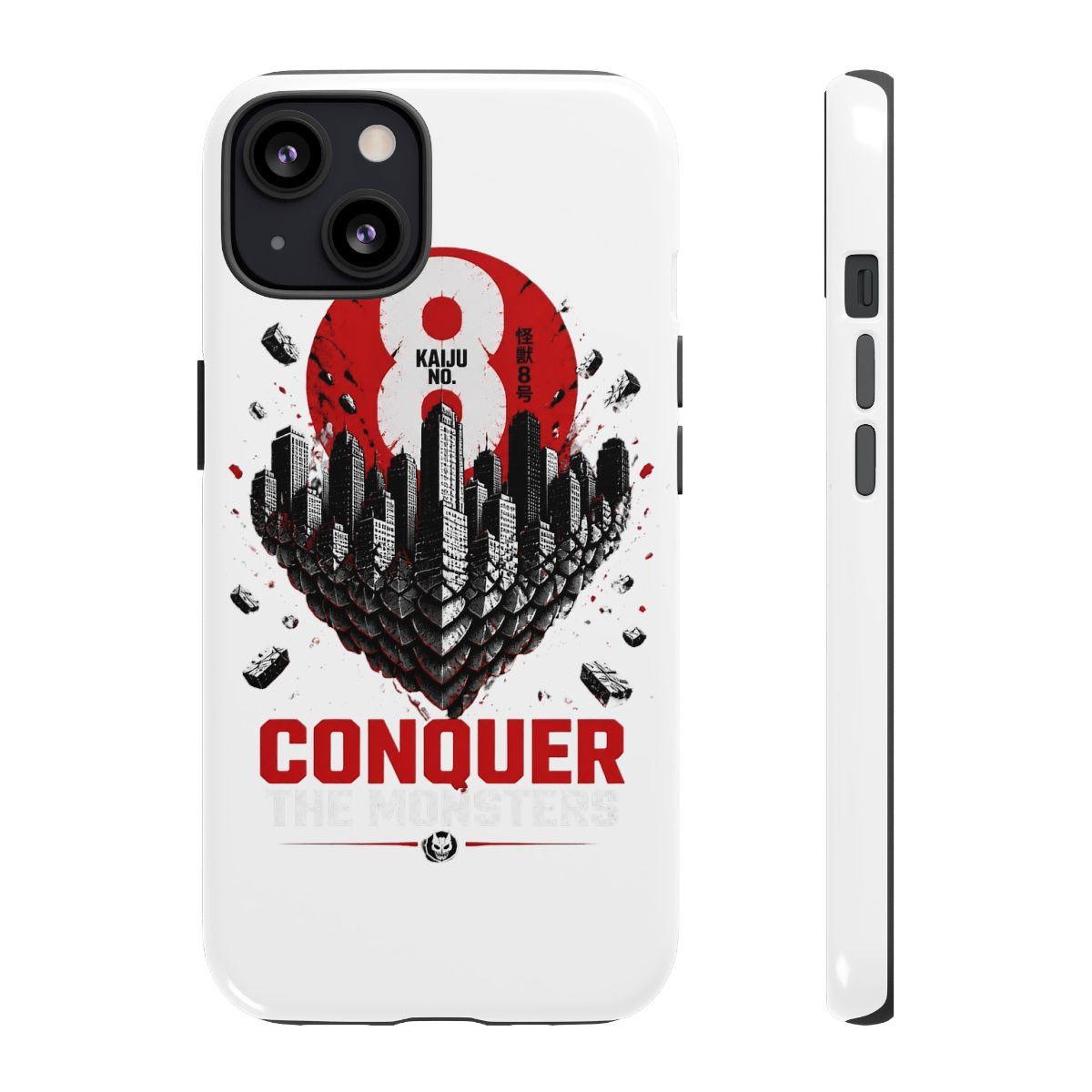 Kaiju No. 8 "CONQUER THE MONSTERS" Phone Case - alternate angle 2, merchandise