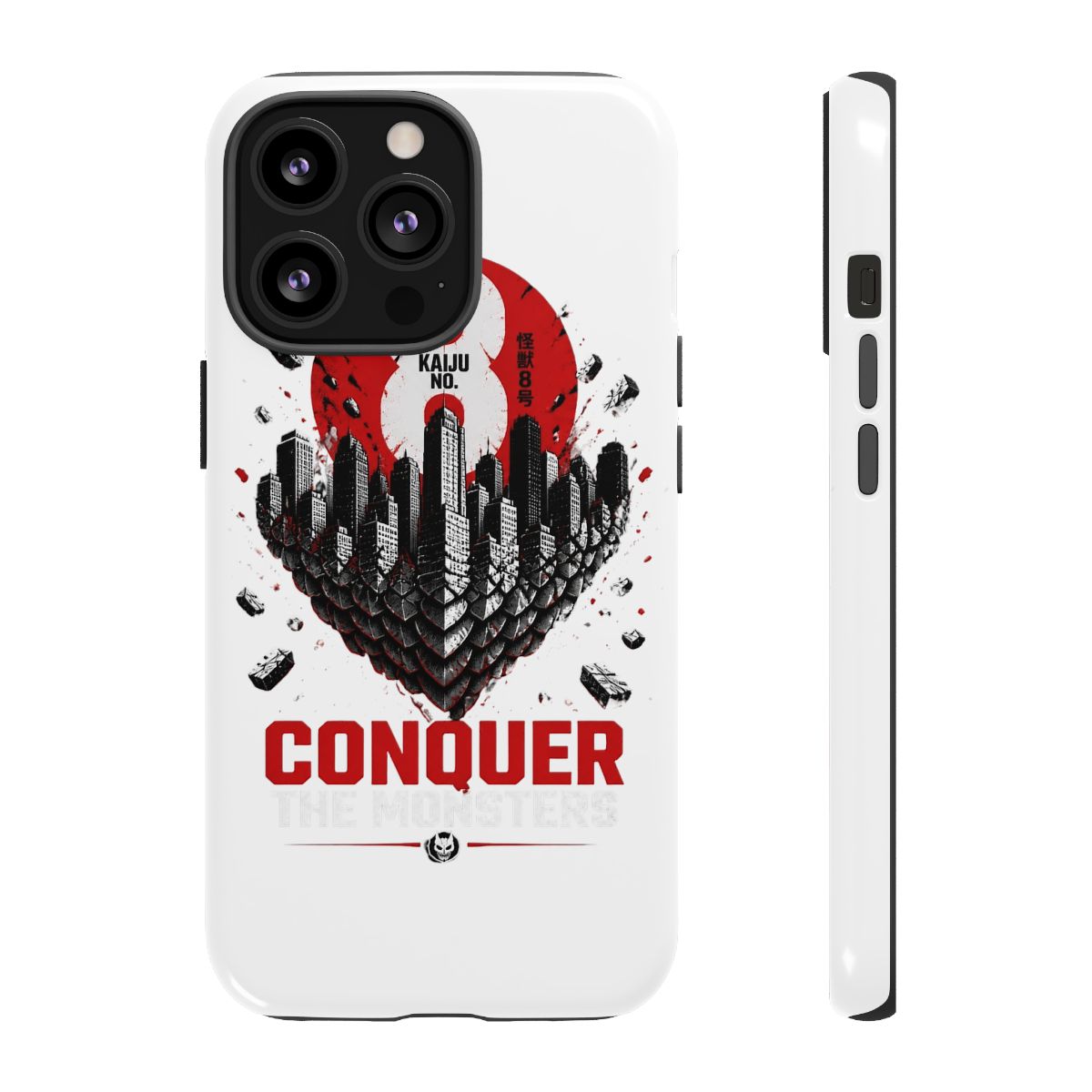 Kaiju No. 8 "CONQUER THE MONSTERS" Phone Case - alternate angle 3, merchandise