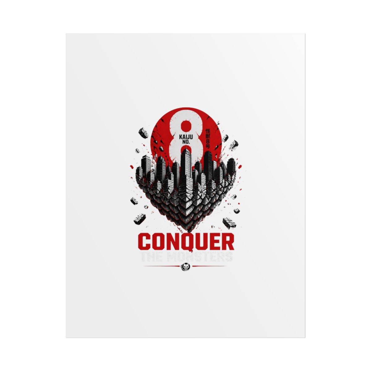 Kaiju No. 8 "CONQUER THE MONSTERS" Poster - alternate angle 1, merchandise