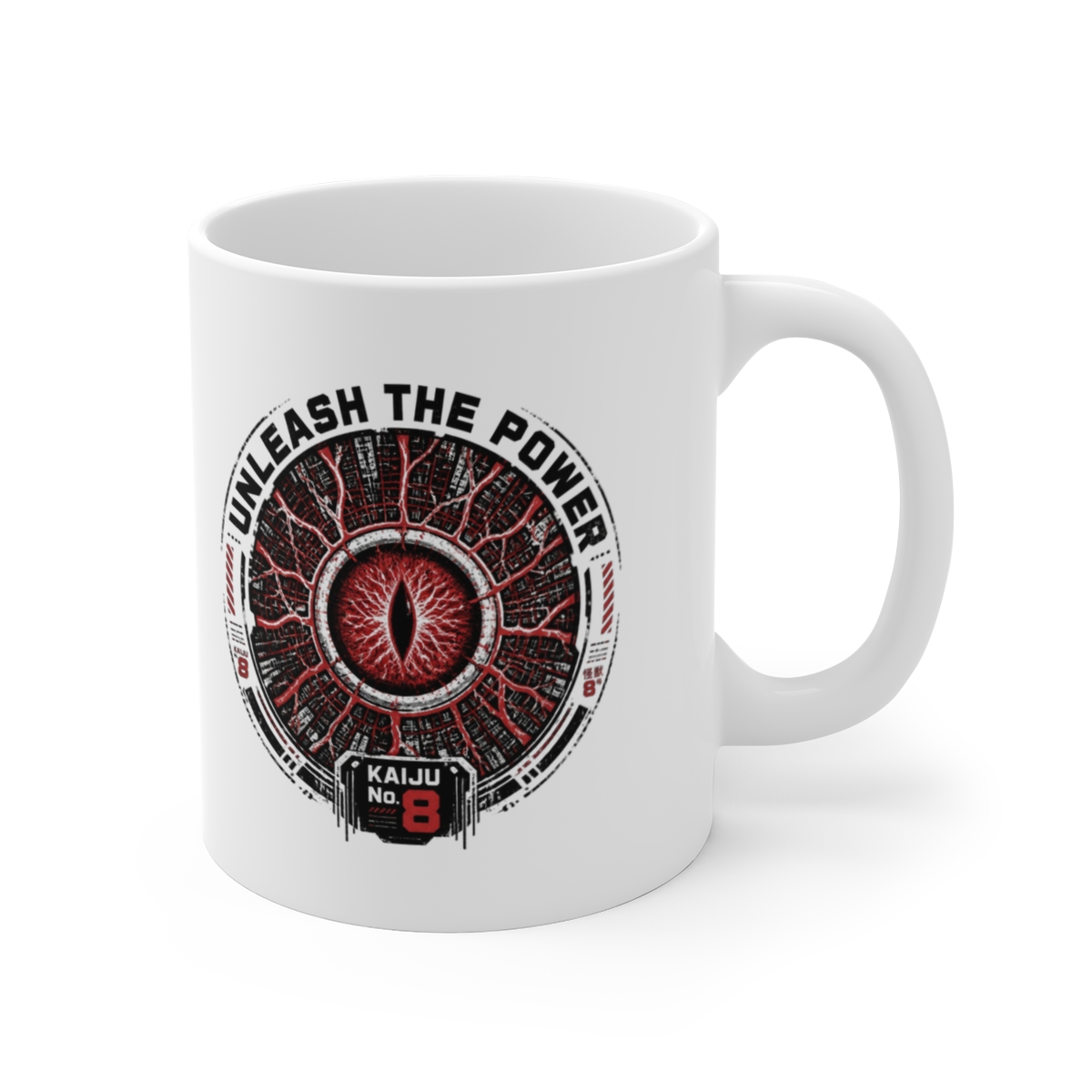 Kaiju No. 8 "UNLEASH THE POWER" White Mug