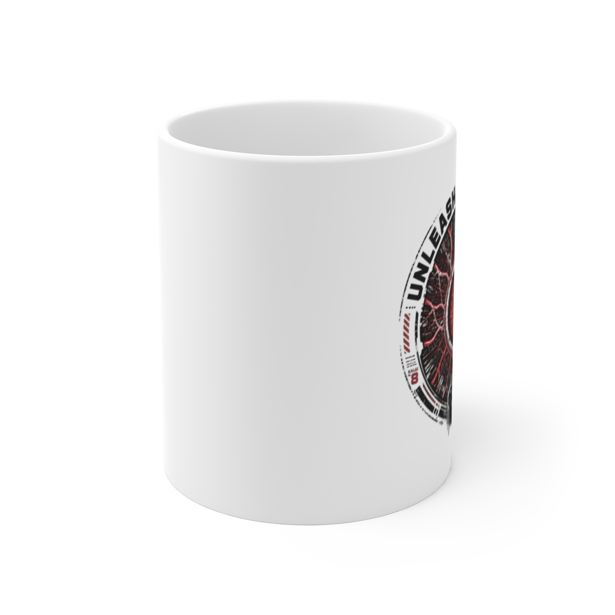Kaiju No. 8 "UNLEASH THE POWER" White Mug - alternate angle 1, merchandise