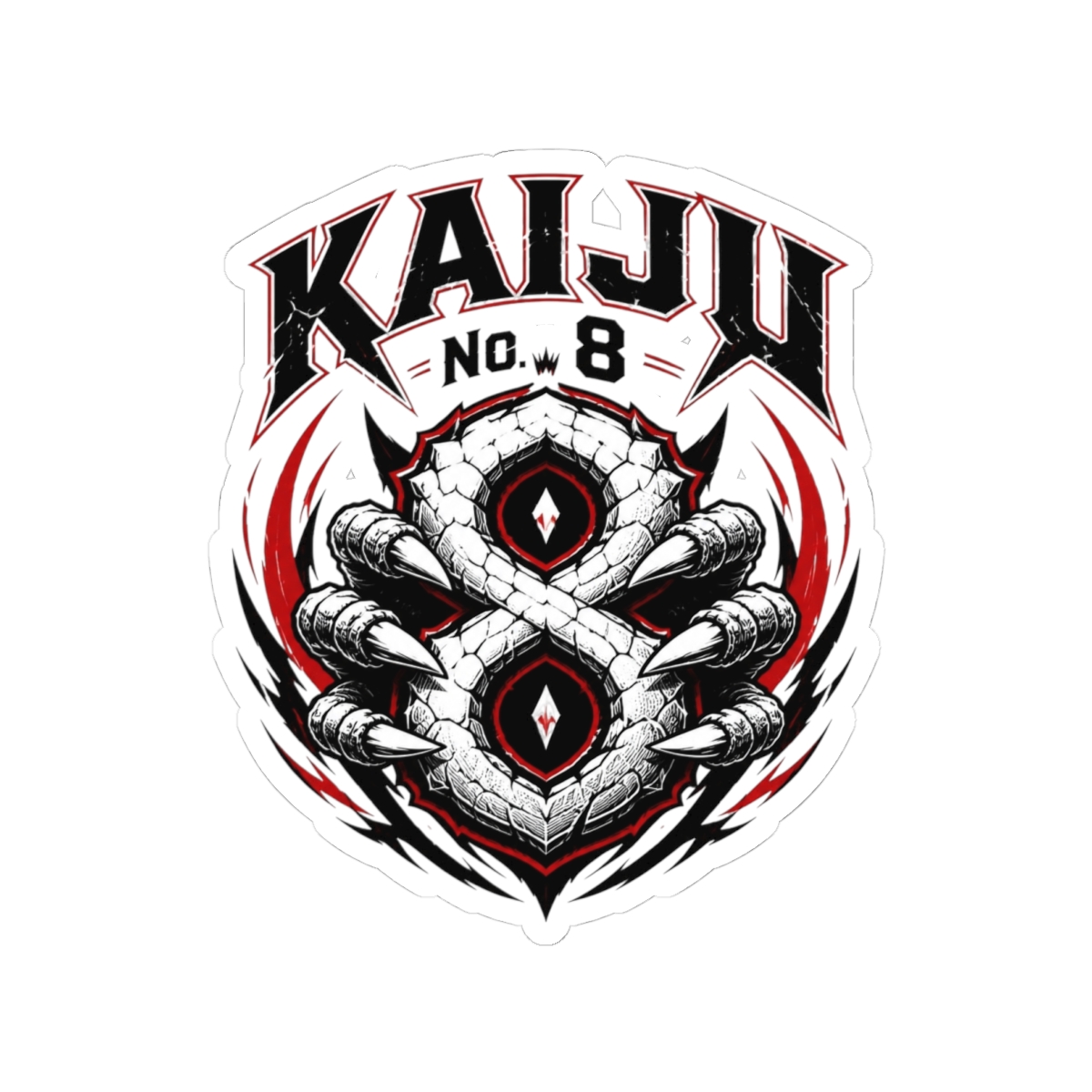 Kaiju No. 8 " at the center resembling Kafka" Sticker