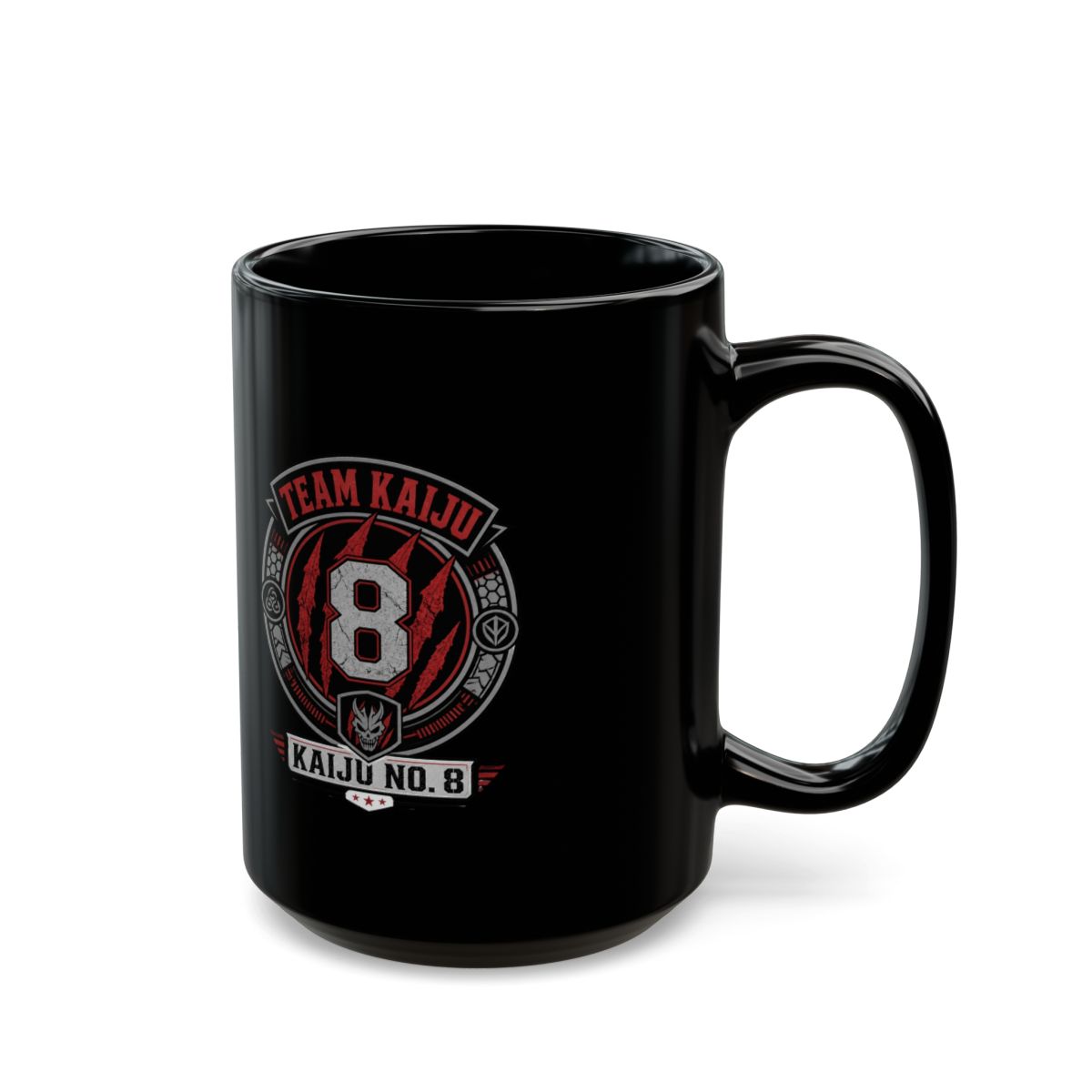 Kaiju No. 8 "TEAM KAIJU" Black Mug - alternate angle 5, merchandise