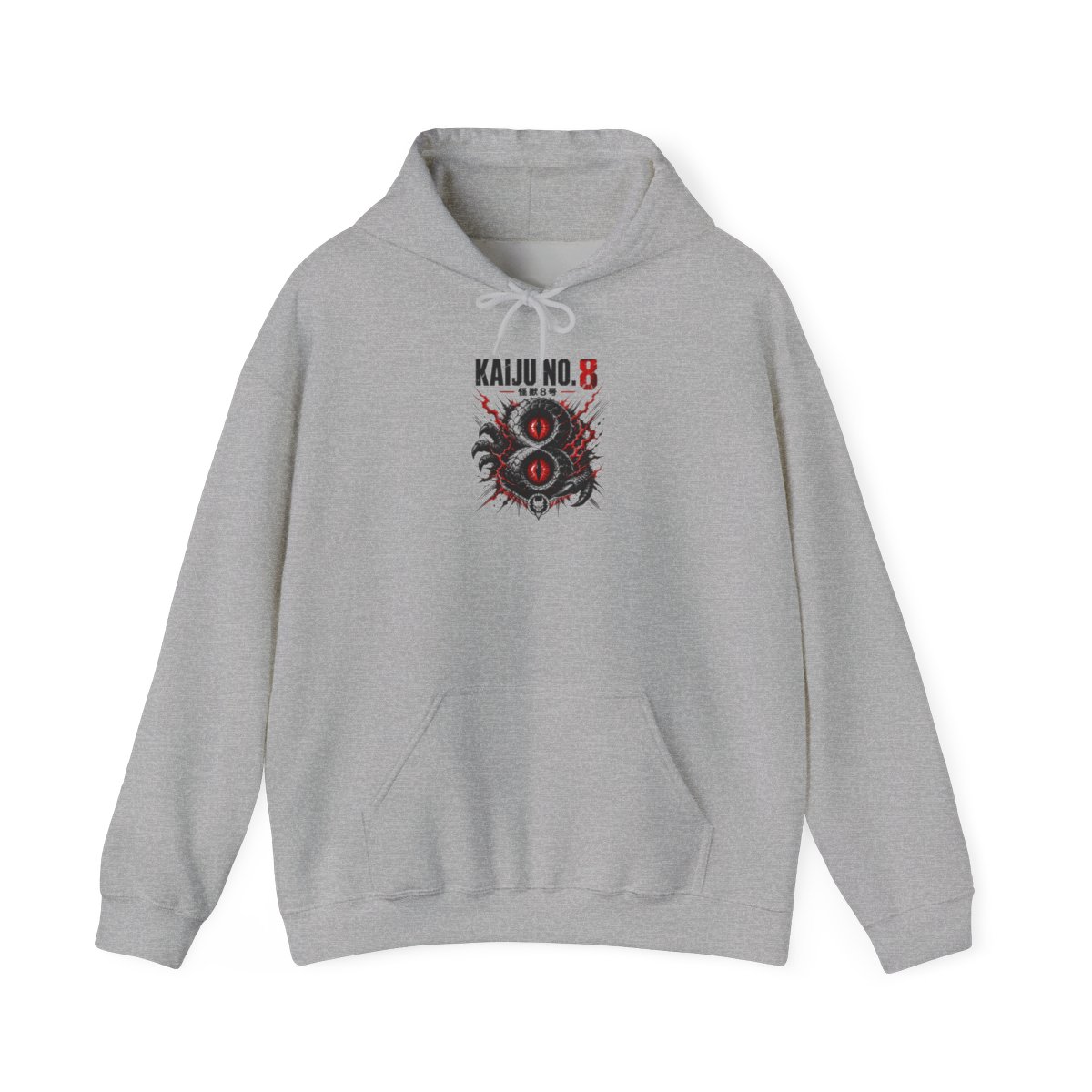 Kaiju No. 8 " stylized as a kaiju" Hoodie - alternate angle 2, merchandise