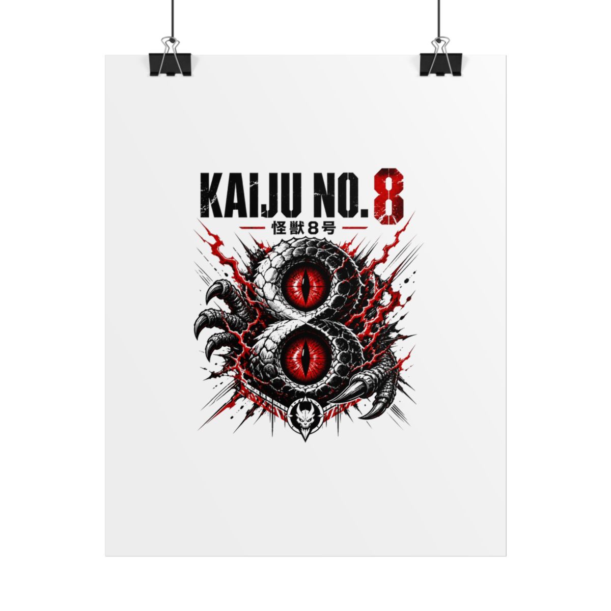 Kaiju No. 8 " stylized as a kaiju" Poster