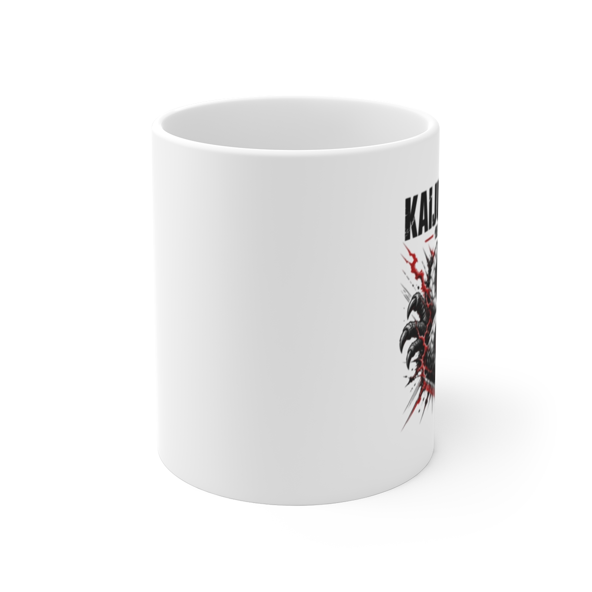 Kaiju No. 8 " stylized as a kaiju" White Mug - alternate angle 1, merchandise
