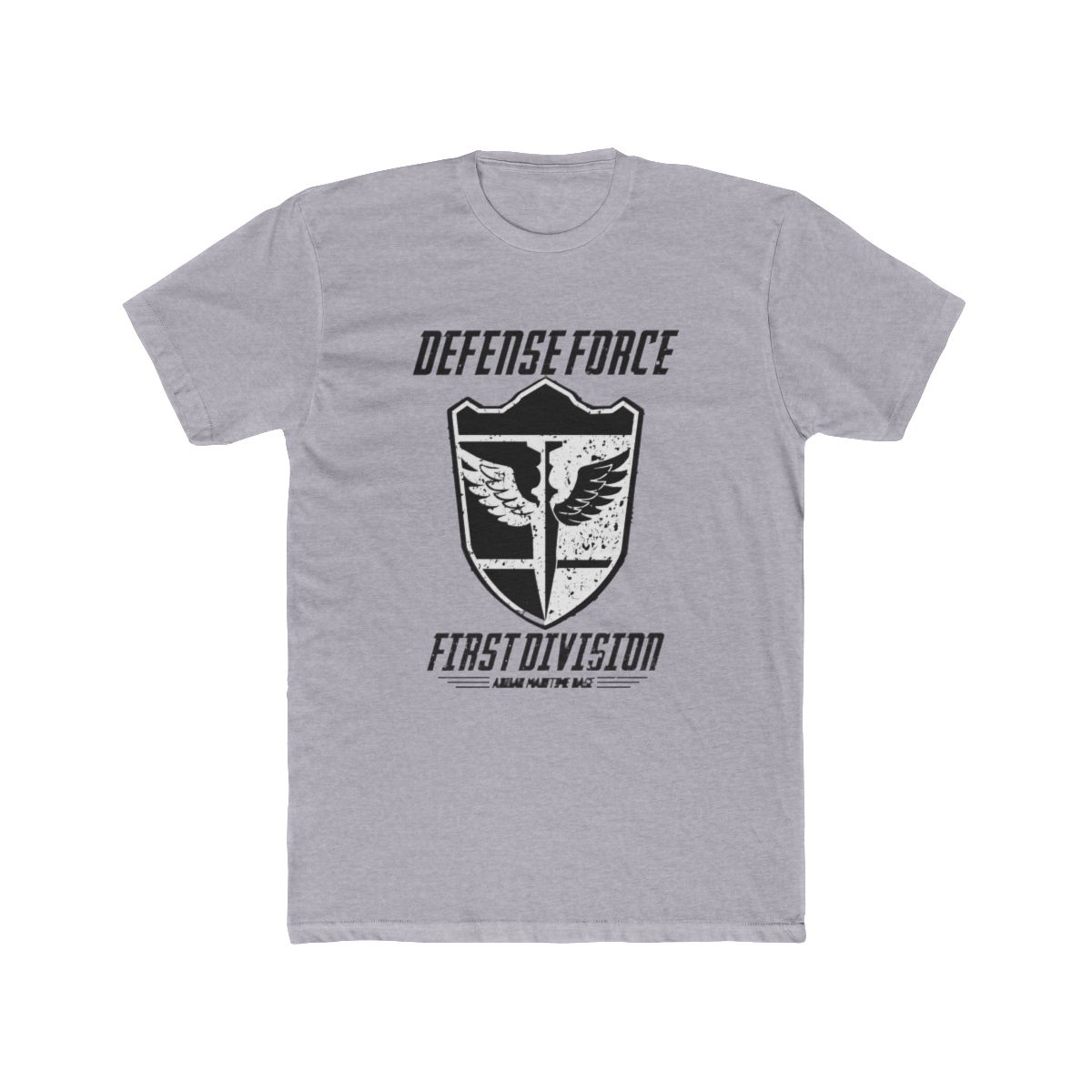 KAIJU No 8: DEFENSE FORCE FIRST DIVISION (WHITE/GRUNGE) T Shirt | Kaiju No. 8 - alternate angle 3, merchandise