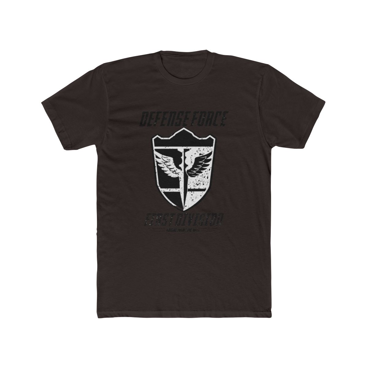 KAIJU No 8: DEFENSE FORCE FIRST DIVISION (WHITE/GRUNGE) T Shirt | Kaiju No. 8 - alternate angle 2, merchandise