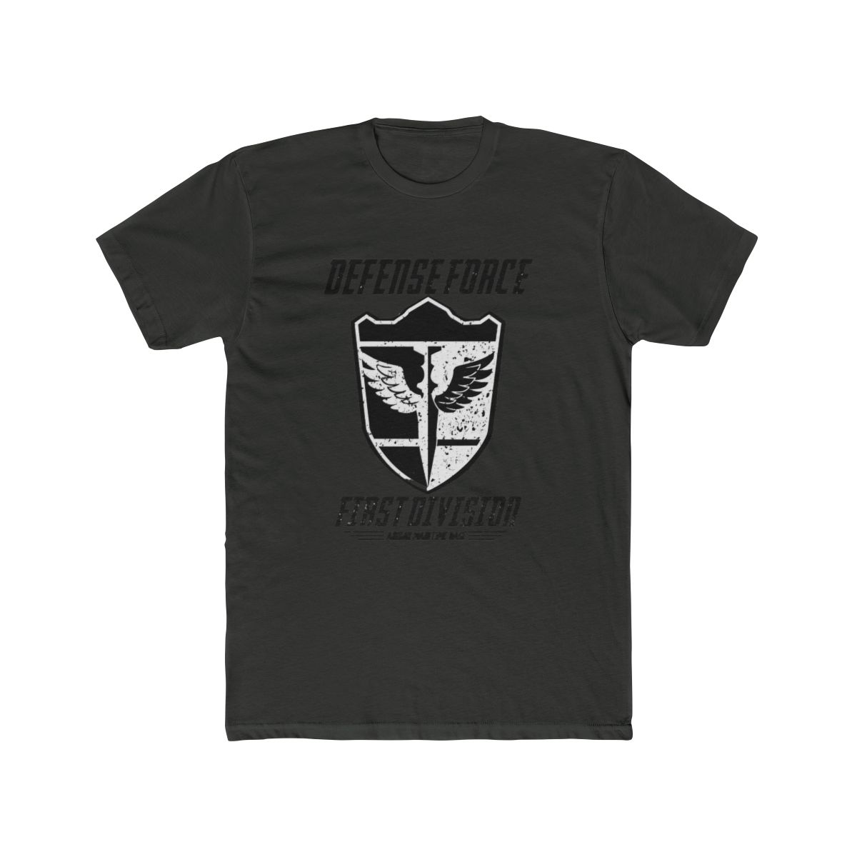 KAIJU No 8: DEFENSE FORCE FIRST DIVISION (WHITE/GRUNGE) T Shirt | Kaiju No. 8 - alternate angle 5, merchandise