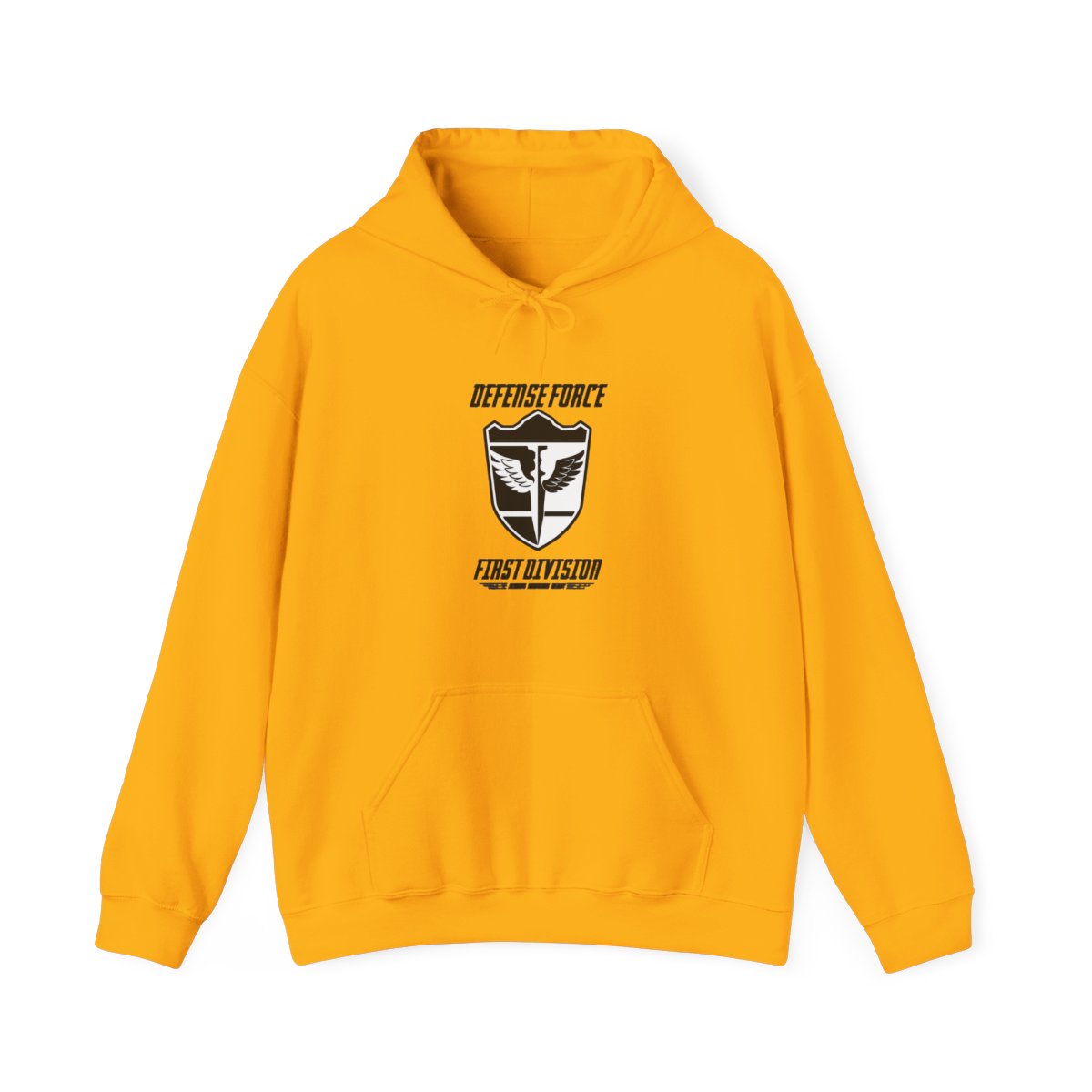 KAIJU No 8: DEFENSE FORCE FIRST DIVISION (WHITE) Hoodie | Kaiju No. 8 - alternate angle 3, merchandise