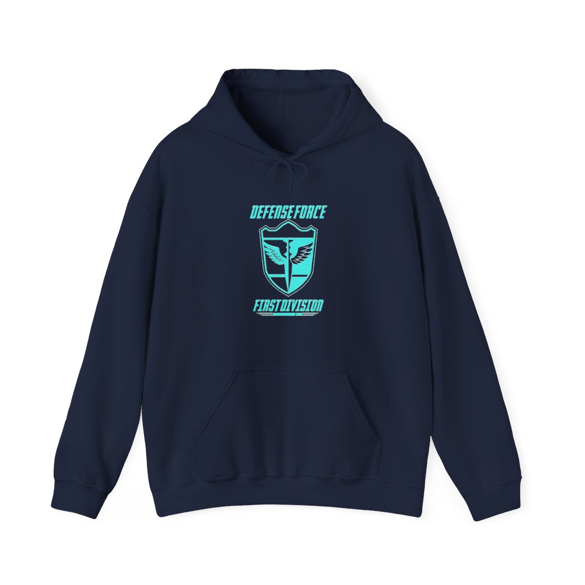KAIJU No 8: DEFENSE FORCE FIRST DIVISION Hoodie | Kaiju No. 8 - alternate angle 3, merchandise