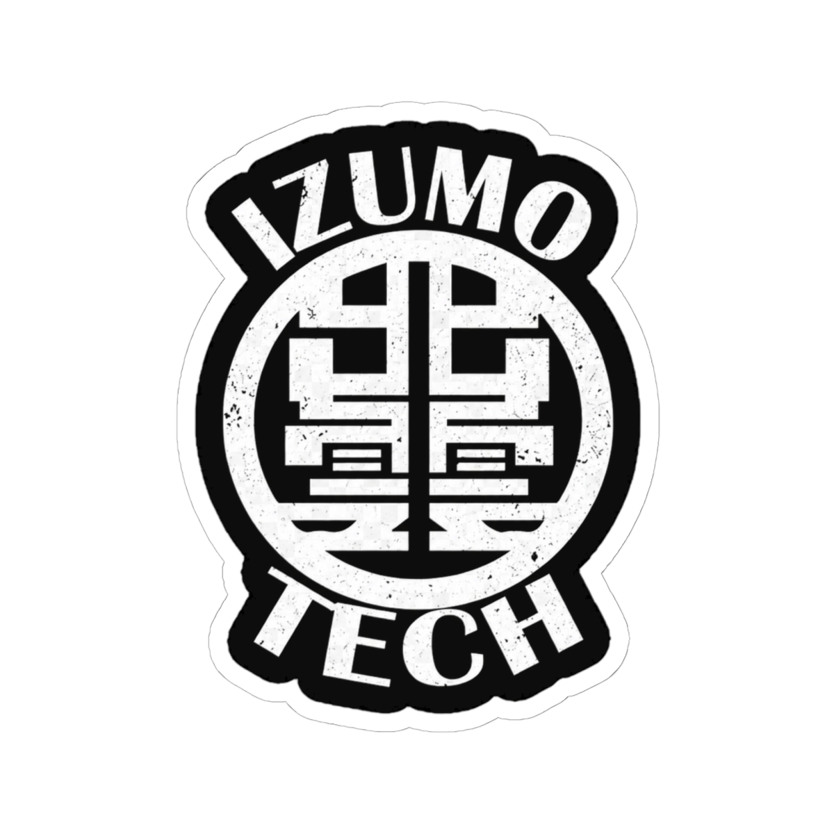 KAIJU No 8 : IZUMO TECH (WHITE & GRUNGE) Sticker | Kaiju No. 8