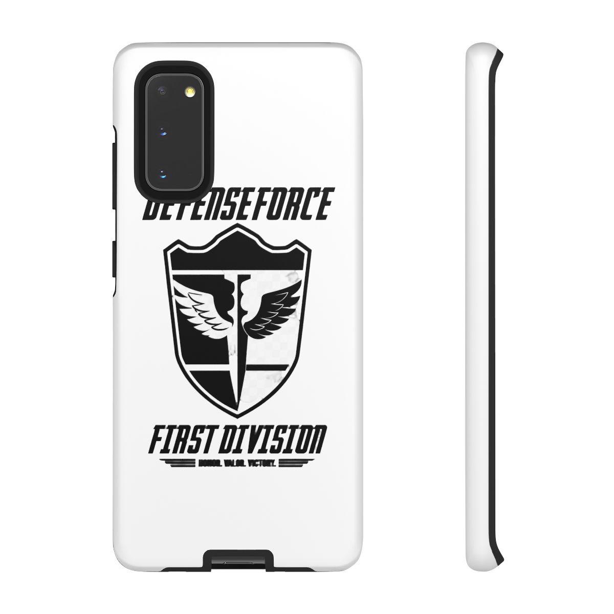 KAIJU No 8: DEFENSE FORCE FIRST DIVISION (WHITE) Phone Case | Kaiju No. 8 - alternate angle 4, merchandise