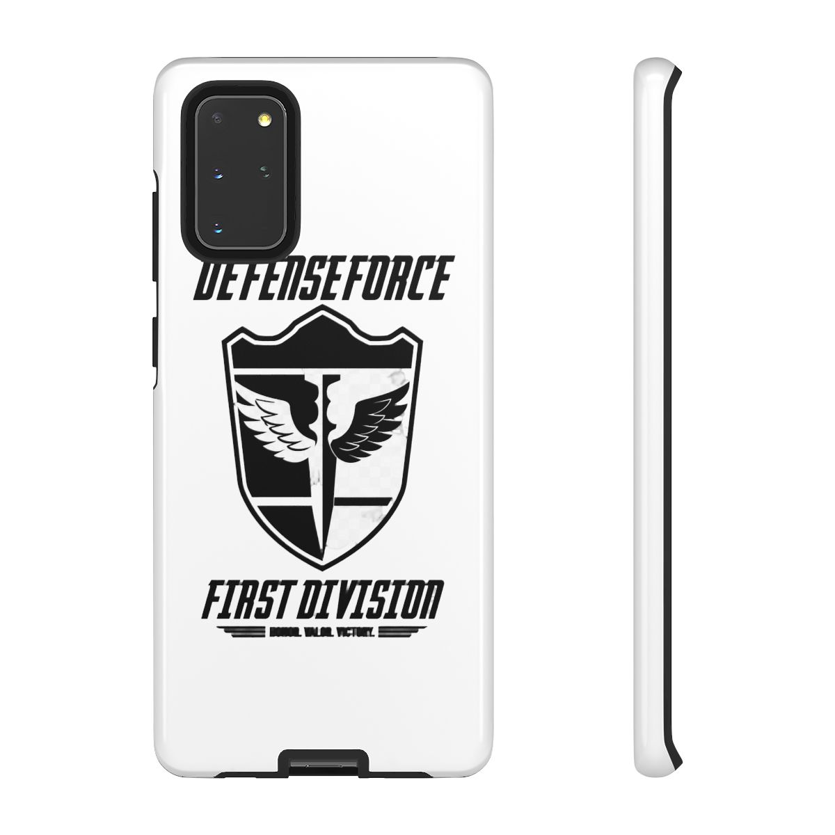 KAIJU No 8: DEFENSE FORCE FIRST DIVISION (WHITE) Phone Case | Kaiju No. 8 - alternate angle 2, merchandise