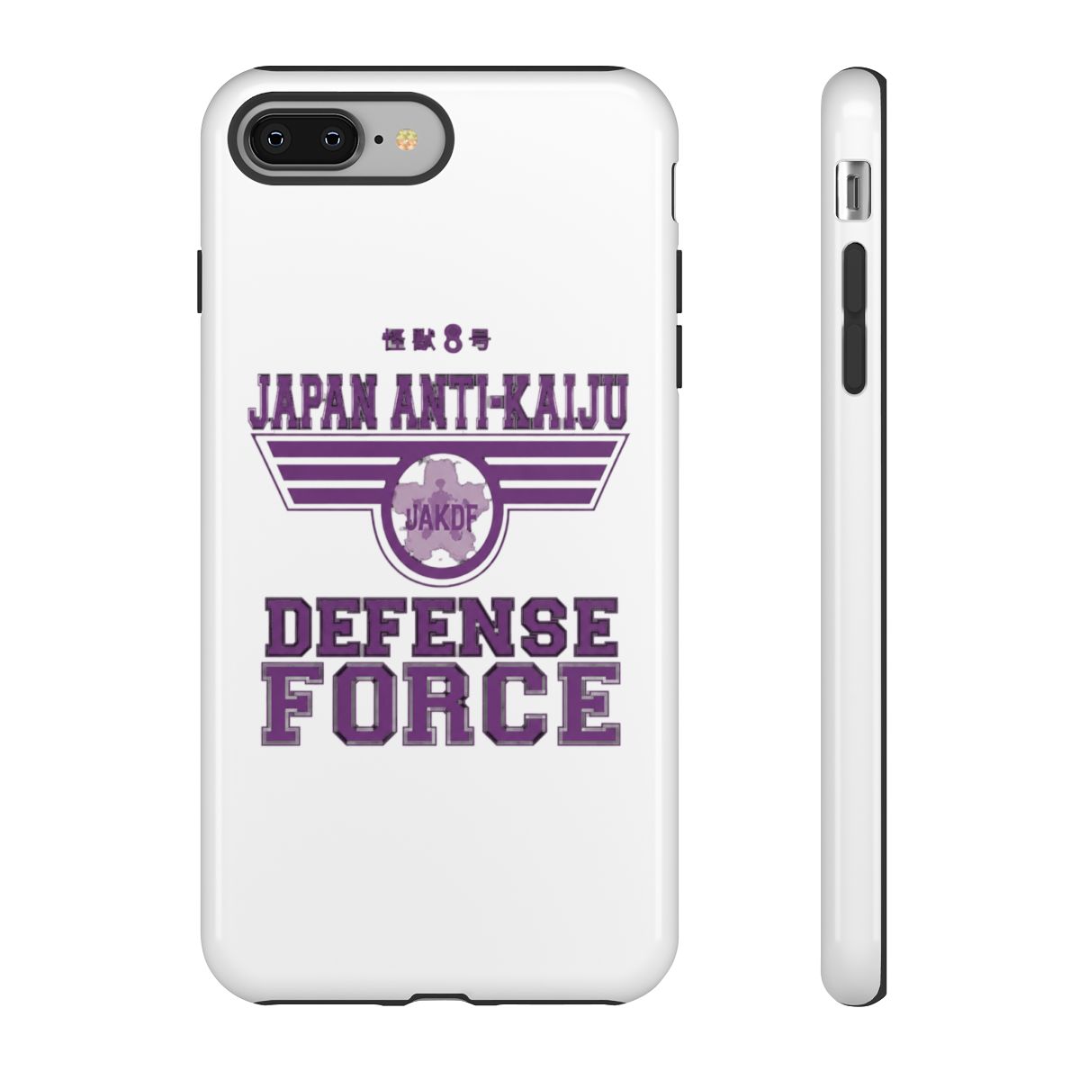 KAIJU No 8: JAPAN ANTI KAIJU DEFENCE FORCE (GRUNGE STYLE) Phone Case | Kaiju No. 8 - alternate angle 2, merchandise
