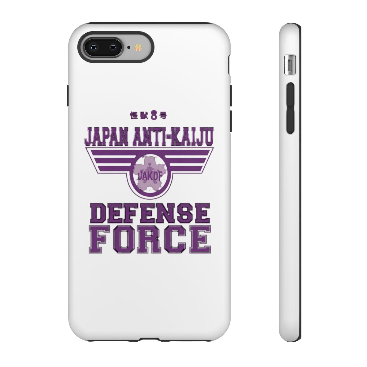 KAIJU No 8: JAPAN ANTI KAIJU DEFENCE FORCE (GRUNGE STYLE) Phone Case | Kaiju No. 8 - alternate angle 3, merchandise