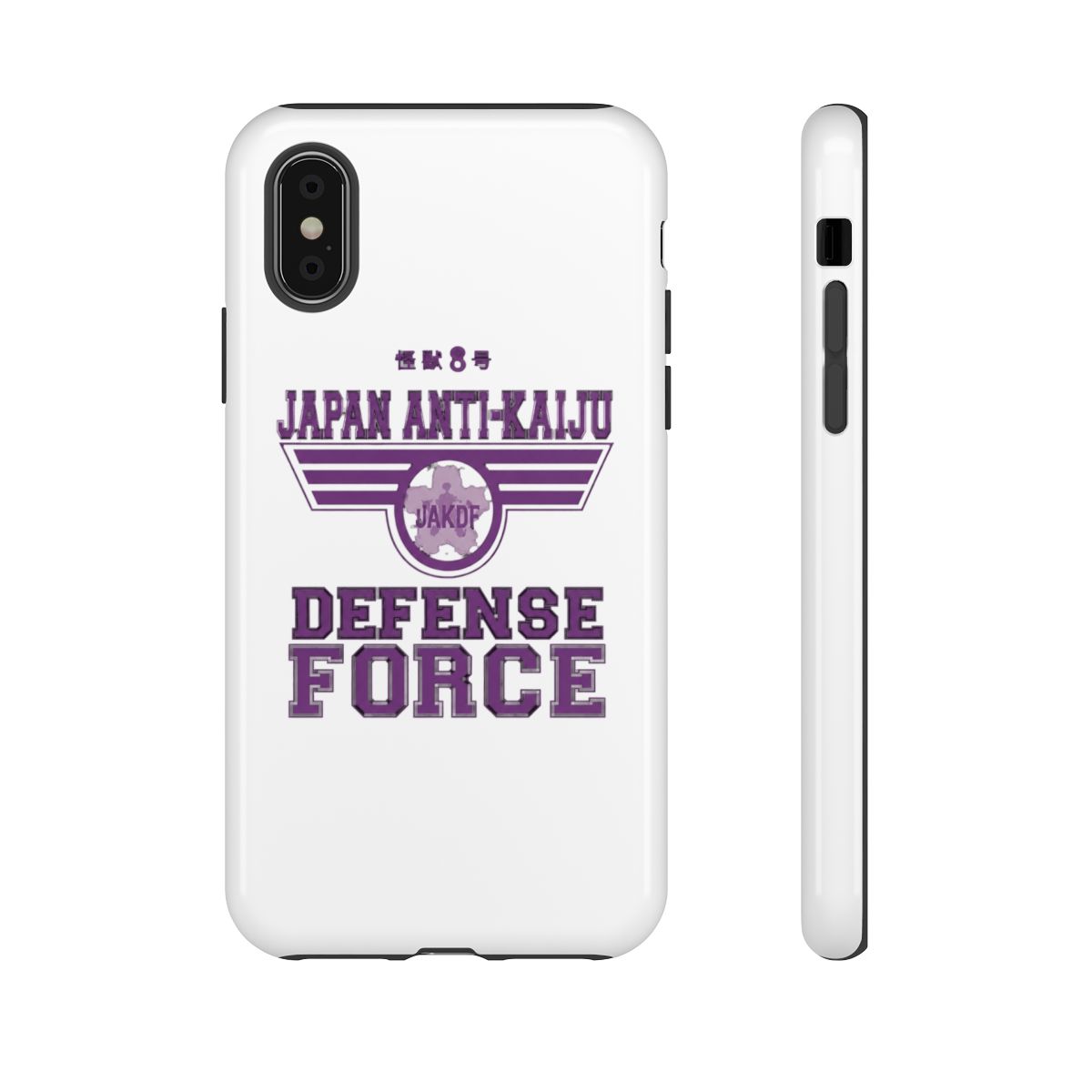 KAIJU No 8: JAPAN ANTI KAIJU DEFENCE FORCE (GRUNGE STYLE) Phone Case | Kaiju No. 8 - alternate angle 4, merchandise
