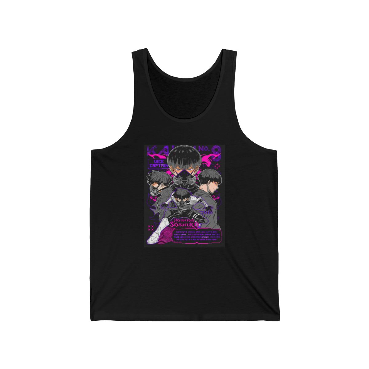 Japan Anti-Kaiju Defense Forces Third Division Tank Top | Kaiju No. 8 - alternate angle 3, merchandise