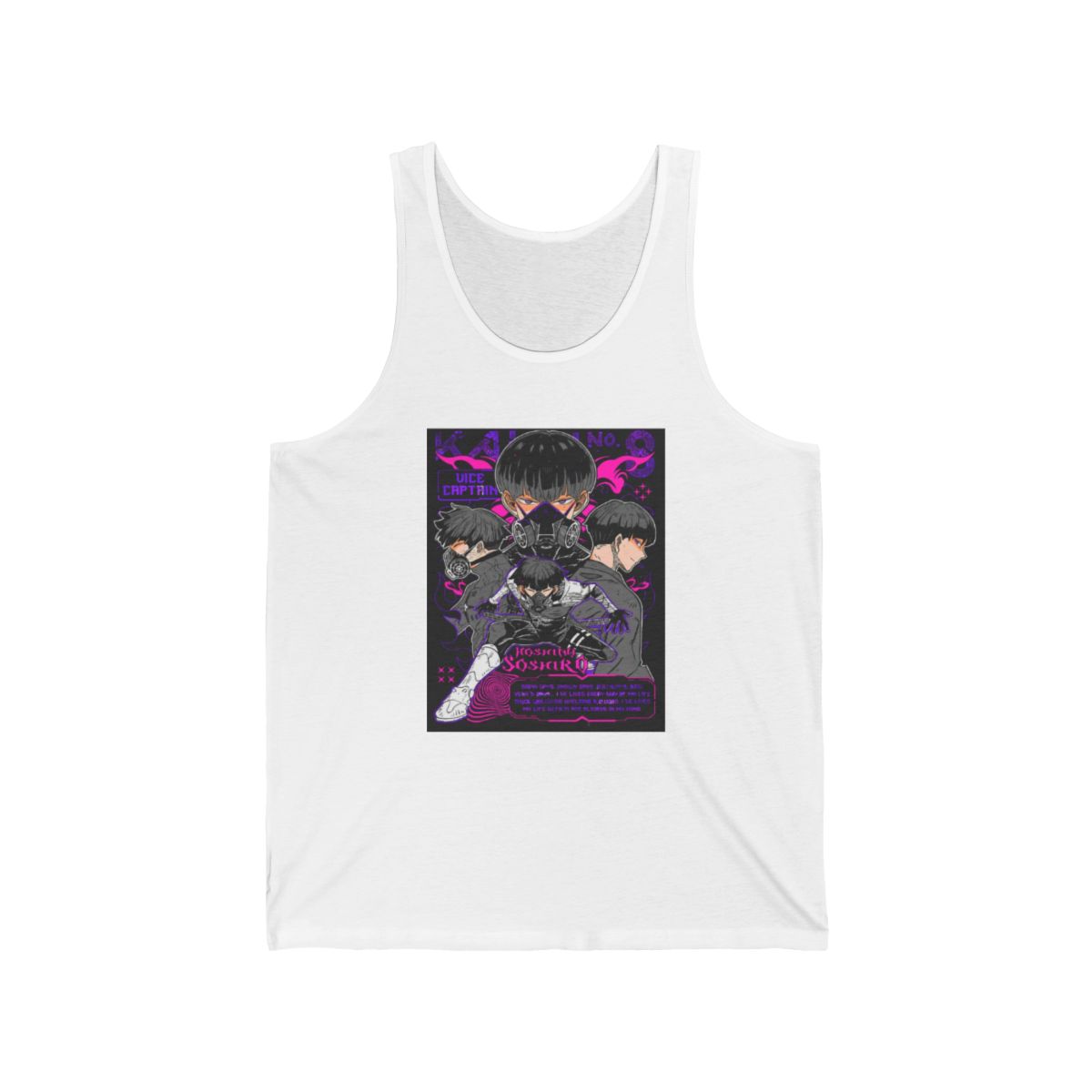 Japan Anti-Kaiju Defense Forces Third Division Tank Top | Kaiju No. 8 - alternate angle 2, merchandise