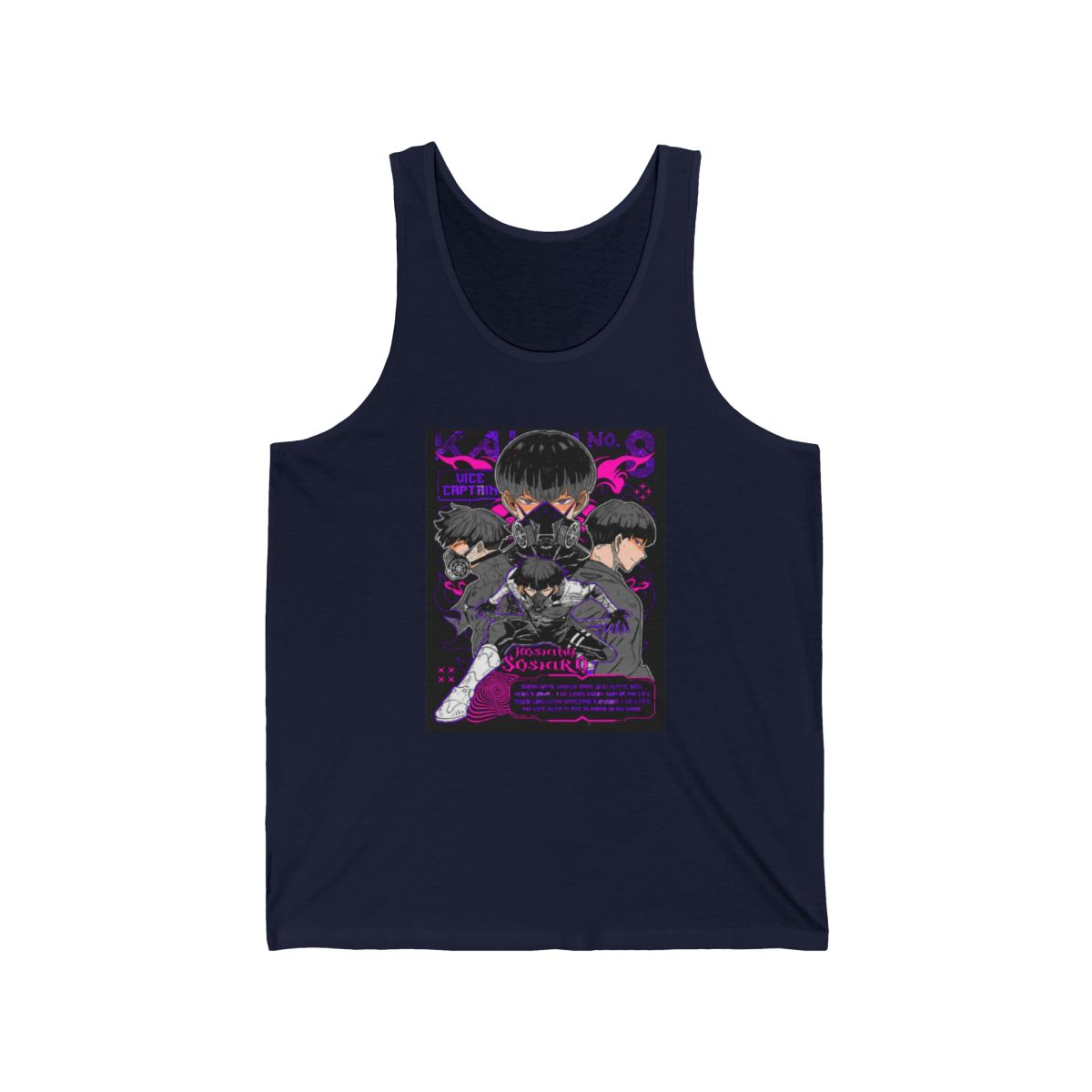 Japan Anti-Kaiju Defense Forces Third Division Tank Top | Kaiju No. 8 - alternate angle 4, merchandise