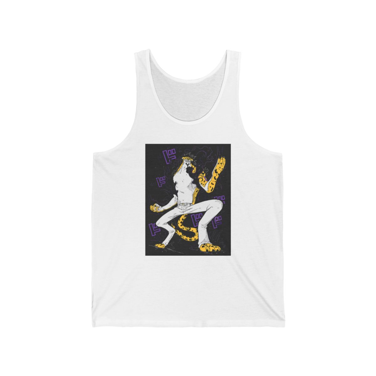 Japan Anti-Kaiju Defense Forces Symbol (Chest Pocket Variant) Tank Top | Kaiju No. 8 - alternate angle 2, merchandise