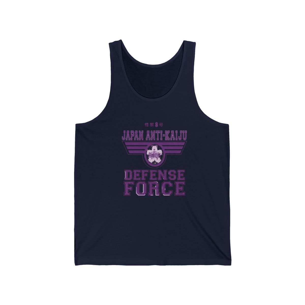 KAIJU No 8: JAPAN ANTI KAIJU DEFENCE FORCE (WHITE) Tank Top | Kaiju No. 8 - alternate angle 2, merchandise