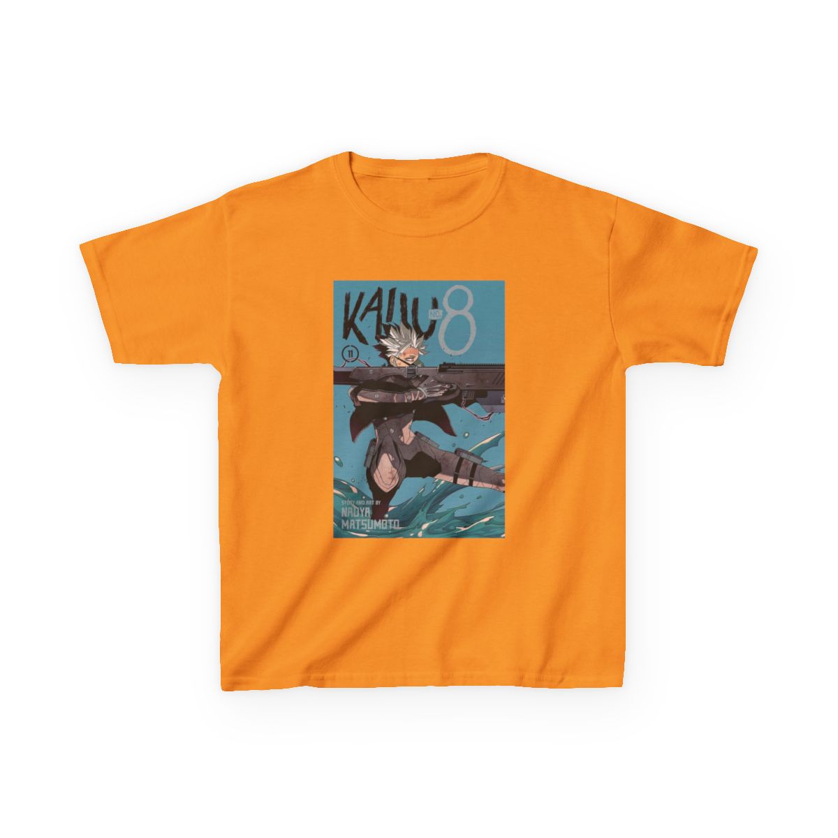 KAIJU No 8: DEFENSE FORCE FIRST DIVISION (WHITE) Kids T-Shirt | Kaiju No. 8 - alternate angle 4, merchandise