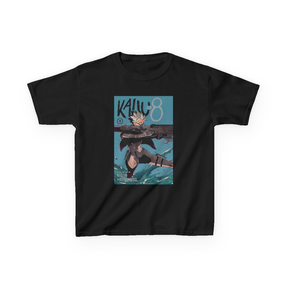 KAIJU No 8: DEFENSE FORCE FIRST DIVISION (WHITE) Kids T-Shirt | Kaiju No. 8 - alternate angle 2, merchandise