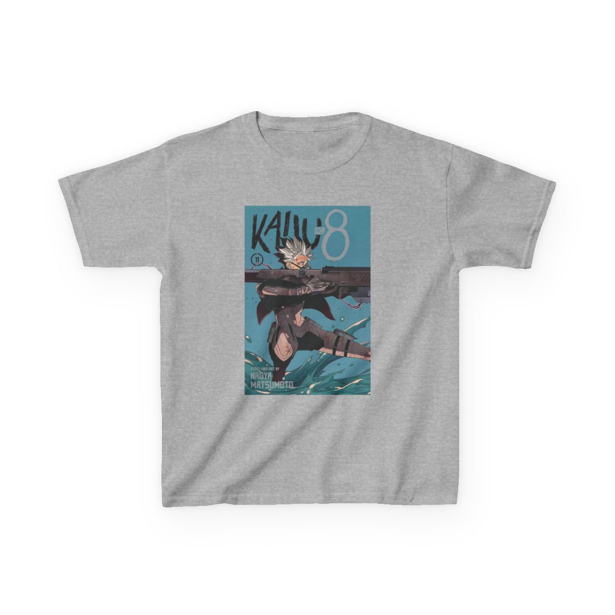 KAIJU No 8: DEFENSE FORCE FIRST DIVISION (WHITE) Kids T-Shirt | Kaiju No. 8 - alternate angle 3, merchandise