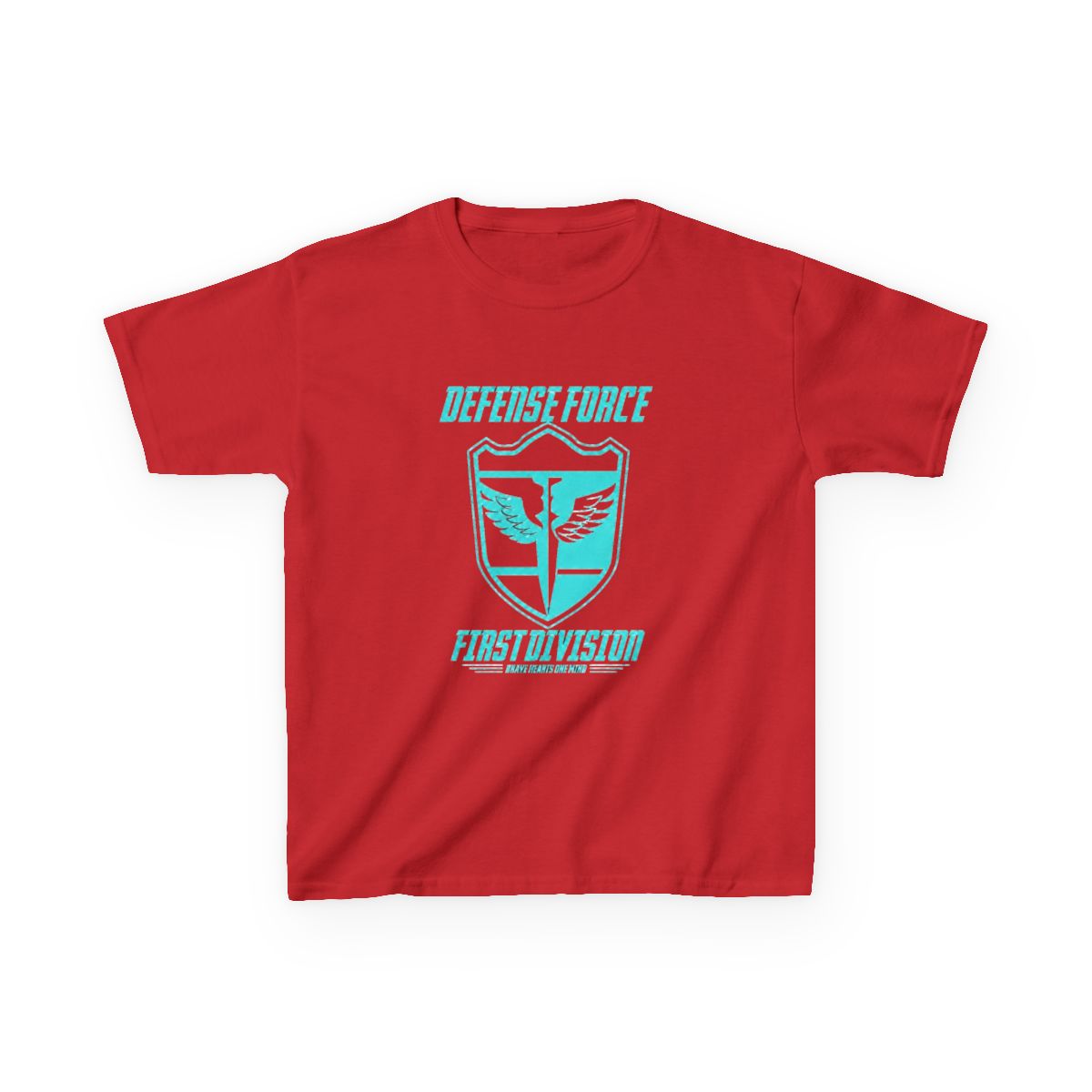 KAIJU No 8: DEFENSE FORCE FIRST DIVISION Kids T-Shirt | Kaiju No. 8 - alternate angle 2, merchandise