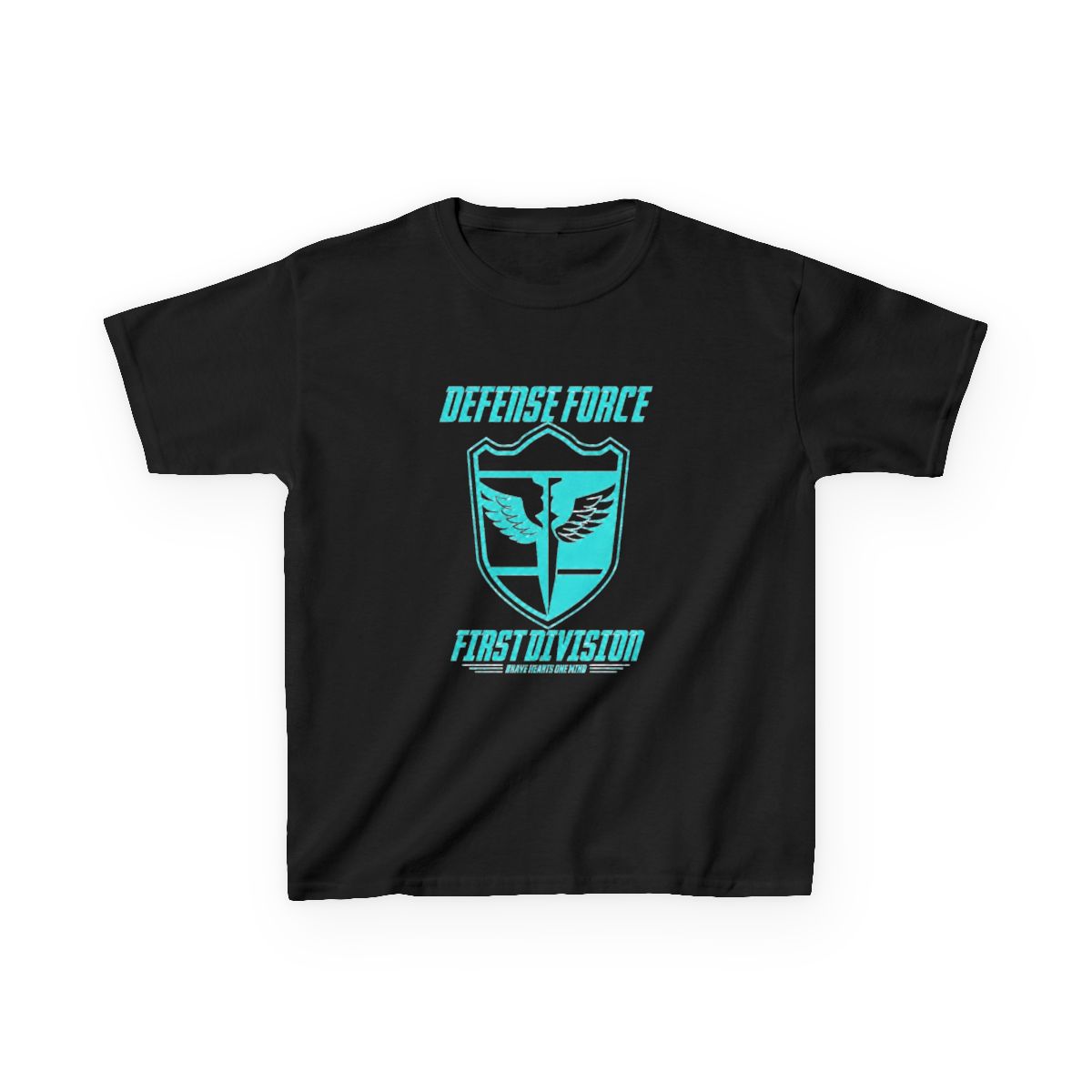 KAIJU No 8: DEFENSE FORCE FIRST DIVISION Kids T-Shirt | Kaiju No. 8 - alternate angle 5, merchandise