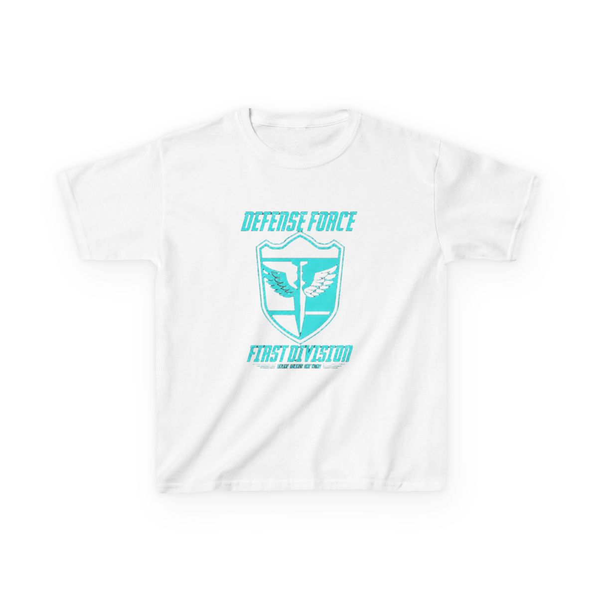 KAIJU No 8: DEFENSE FORCE FIRST DIVISION Kids T-Shirt | Kaiju No. 8 - alternate angle 4, merchandise