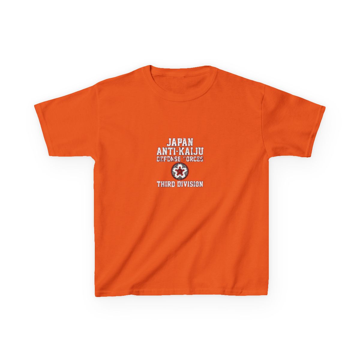 Japan Anti-Kaiju Defense Forces Third Division Kids T-Shirt | Kaiju No. 8 - alternate angle 5, merchandise