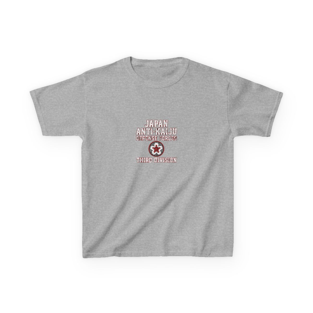 Japan Anti-Kaiju Defense Forces Third Division Kids T-Shirt | Kaiju No. 8 - alternate angle 3, merchandise